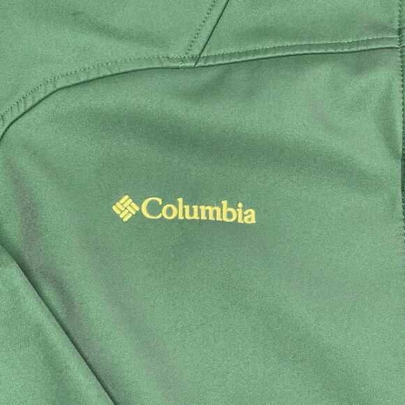 Oregon Ducks Jacket Mens Medium Green Columbia Sports Softshell Embroidered NCAA - Picture 5 of 12